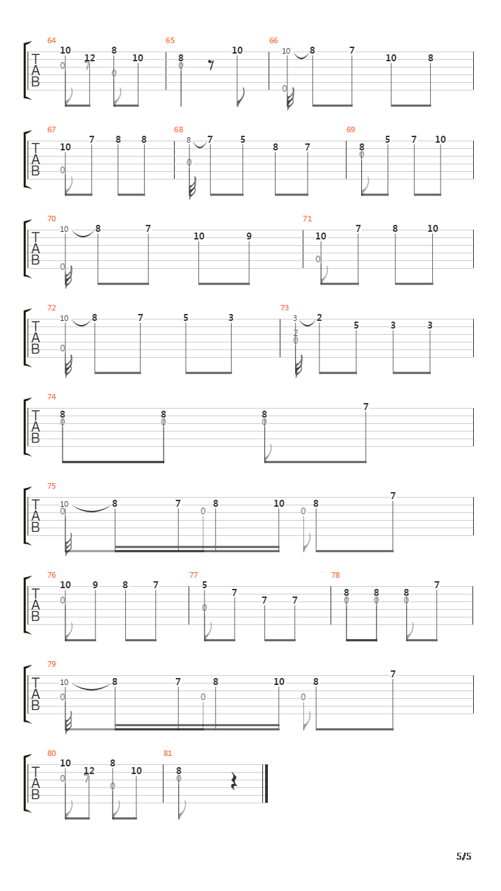 43 Ghiribizzi Per Chitarra No 6吉他谱