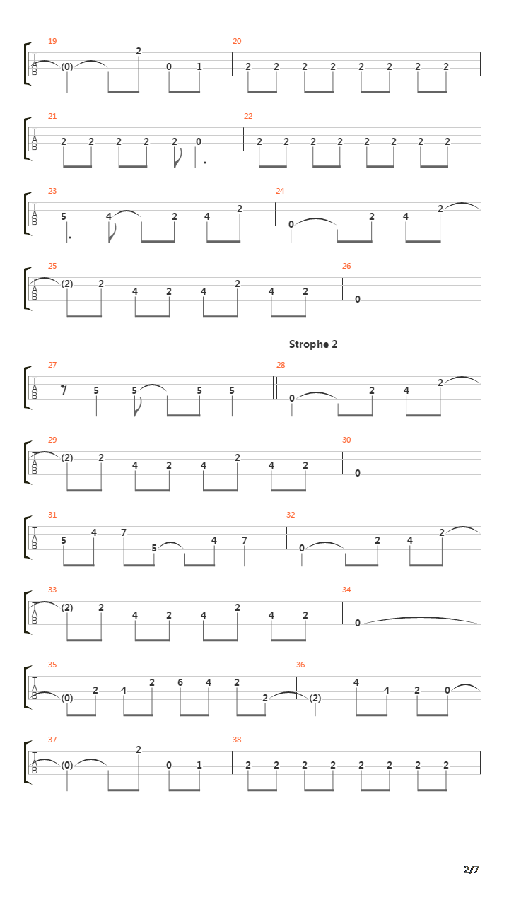 Rangehn吉他谱