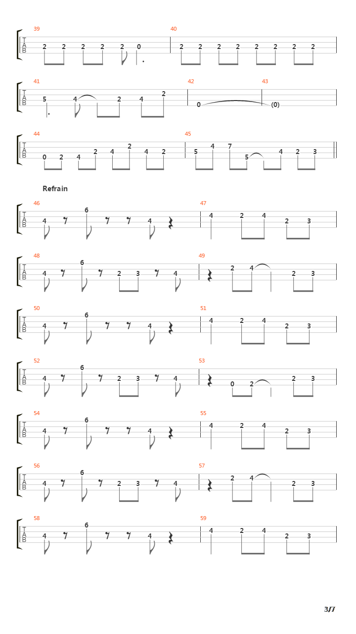 Rangehn吉他谱