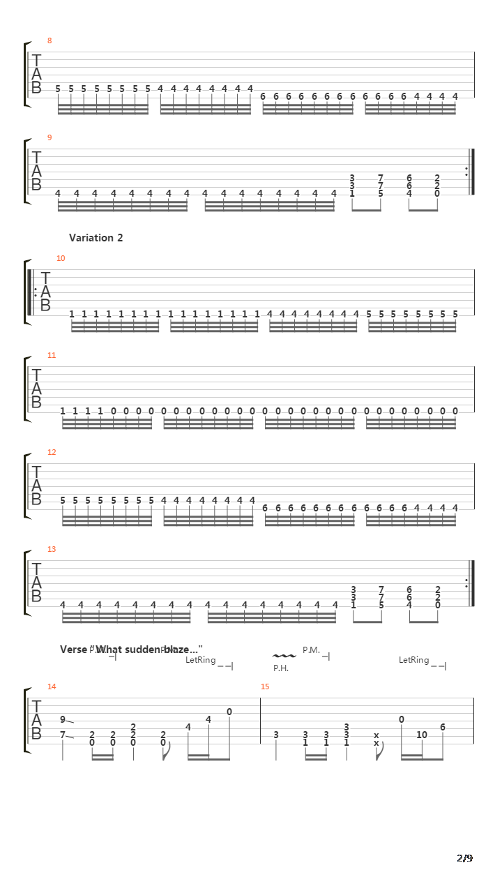 Ode To The Sun吉他谱