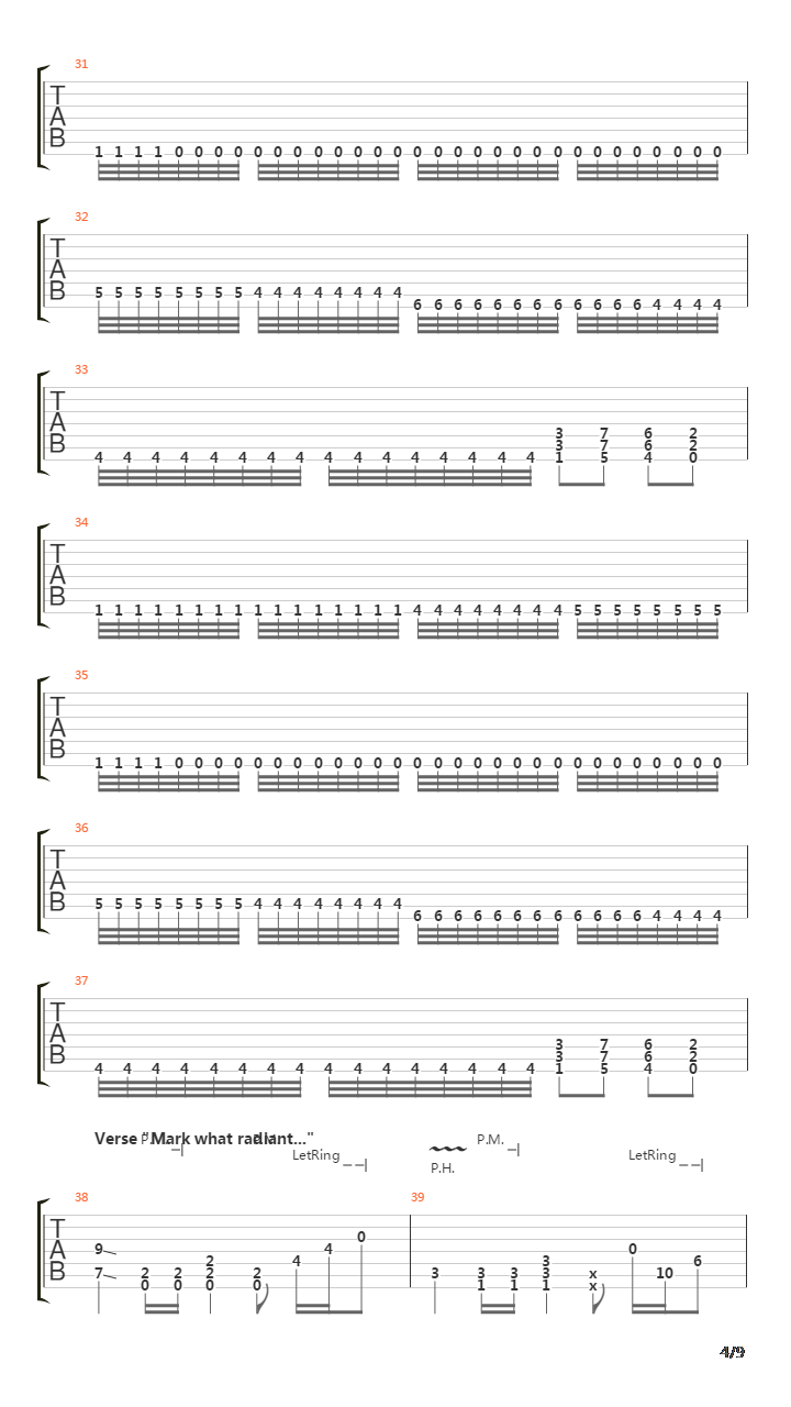 Ode To The Sun吉他谱