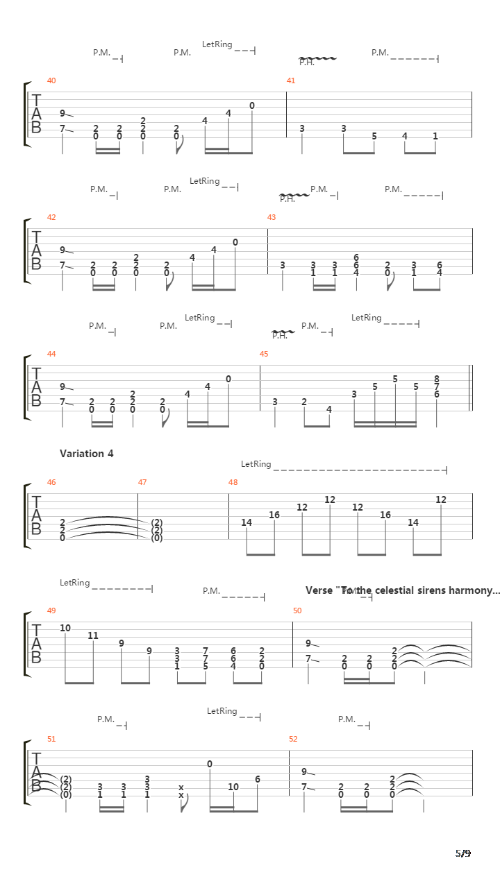 Ode To The Sun吉他谱