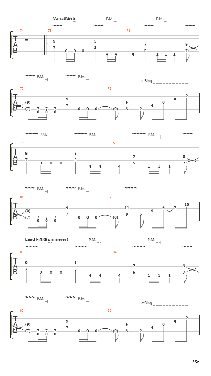 Ode To The Sun吉他谱