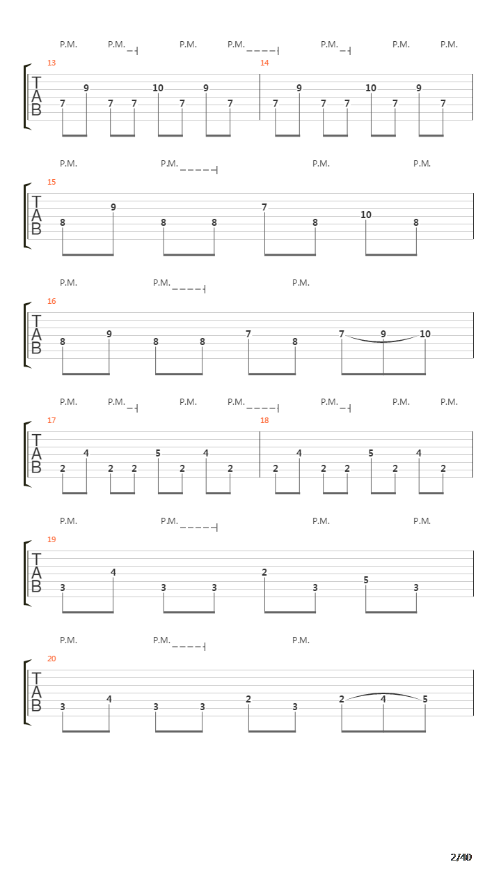 Sermon Of The Seven Suns吉他谱