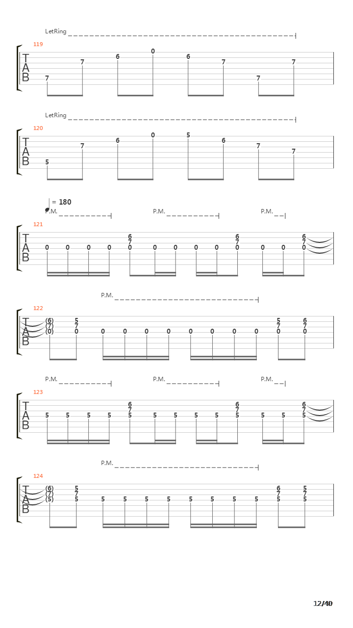 Sermon Of The Seven Suns吉他谱