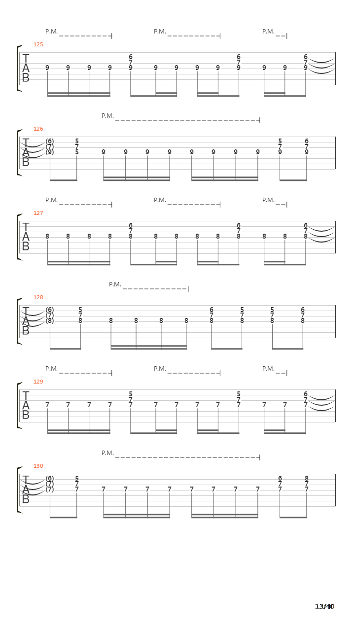 Sermon Of The Seven Suns吉他谱