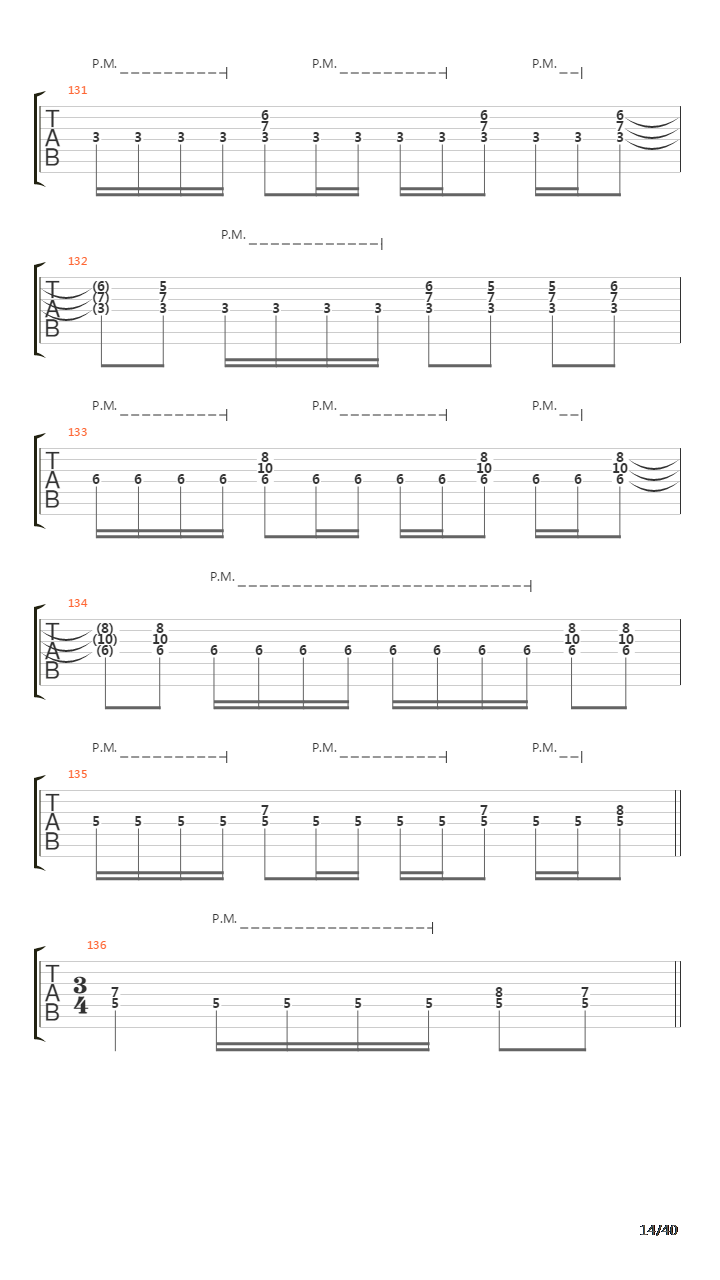 Sermon Of The Seven Suns吉他谱