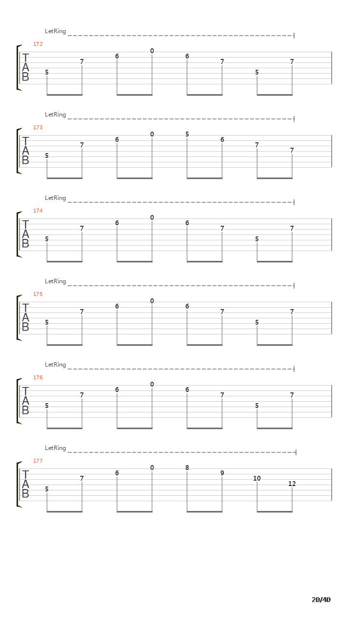Sermon Of The Seven Suns吉他谱