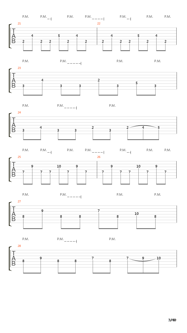 Sermon Of The Seven Suns吉他谱