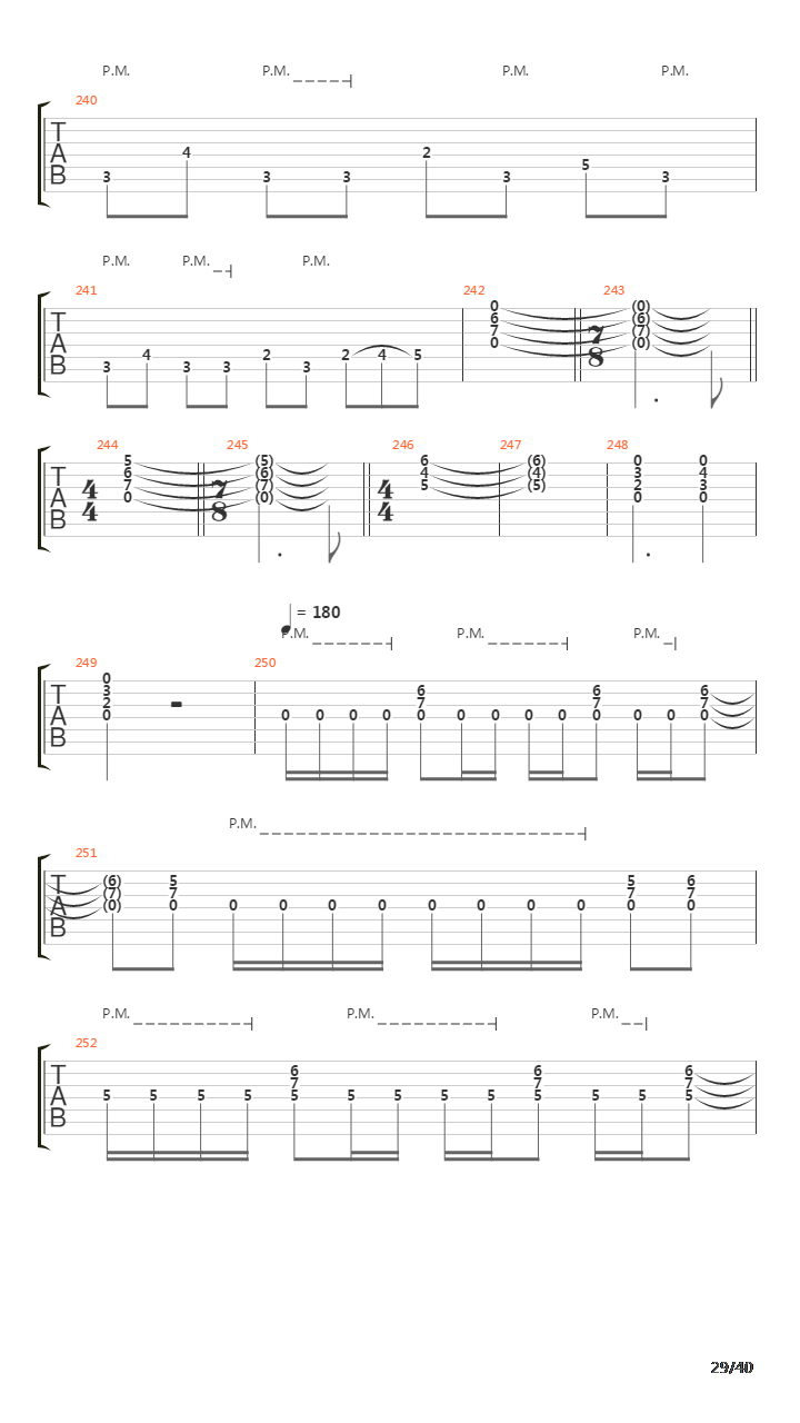 Sermon Of The Seven Suns吉他谱