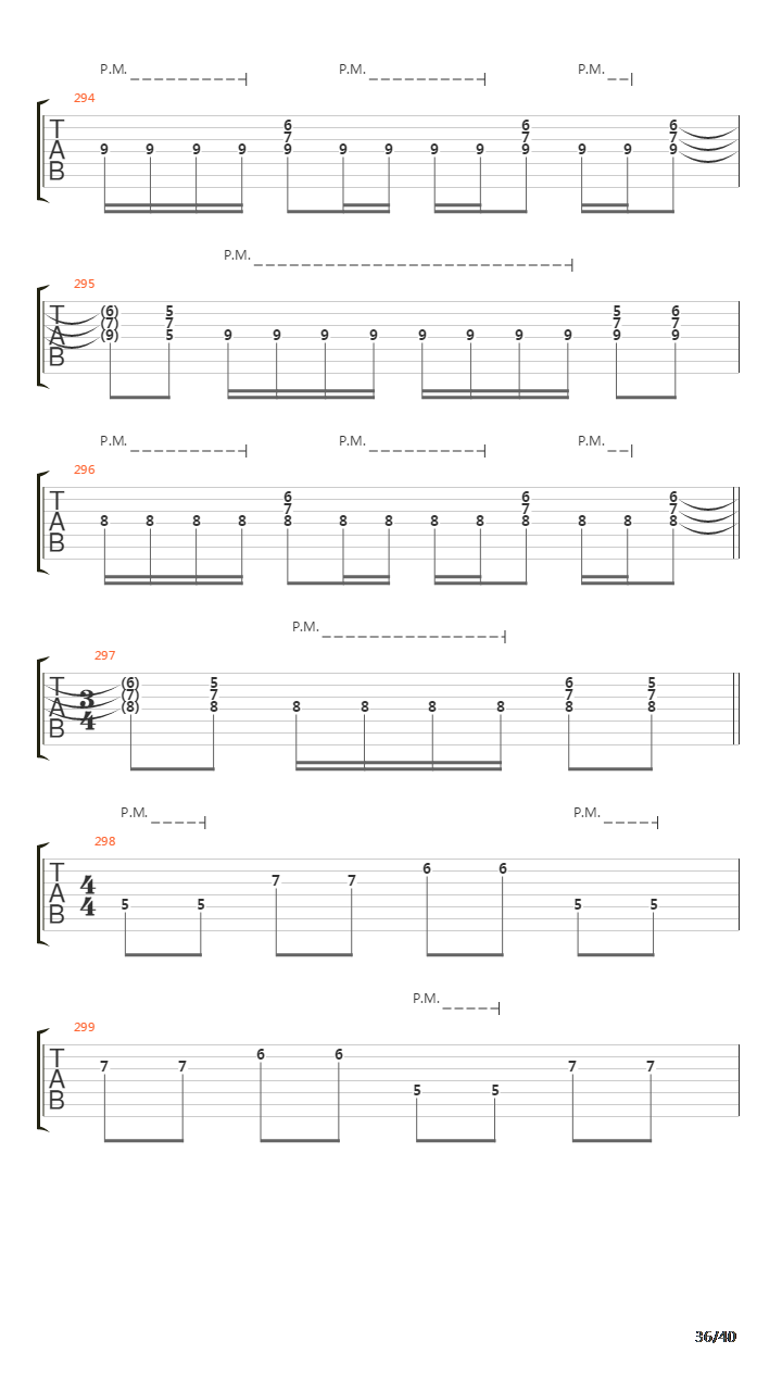 Sermon Of The Seven Suns吉他谱