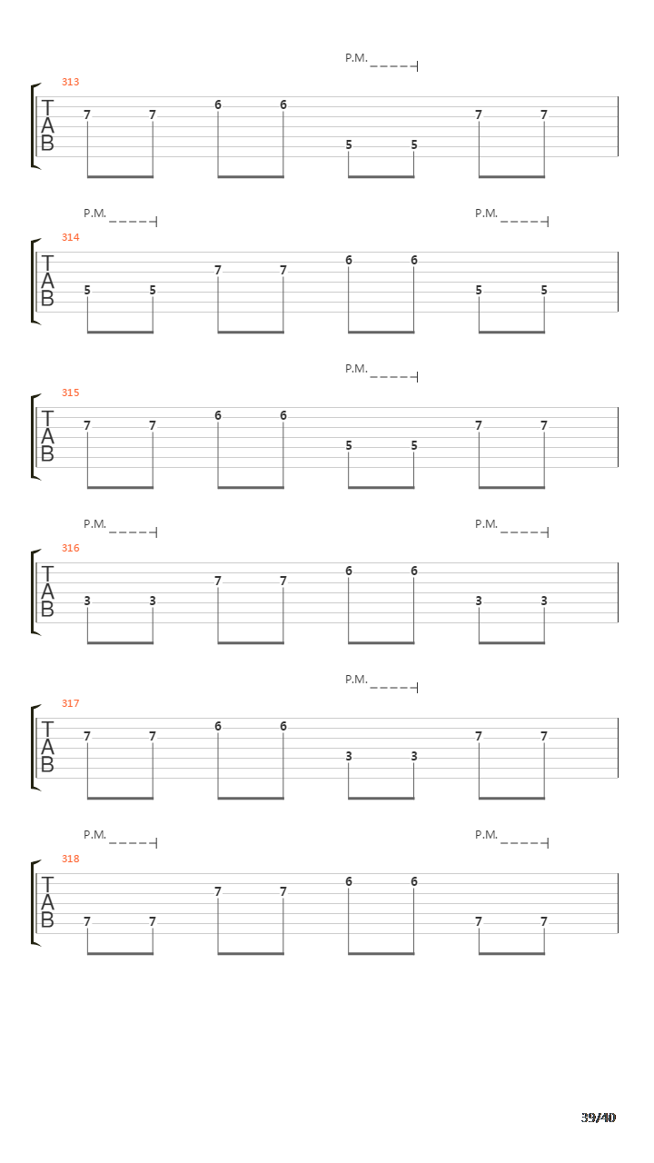 Sermon Of The Seven Suns吉他谱