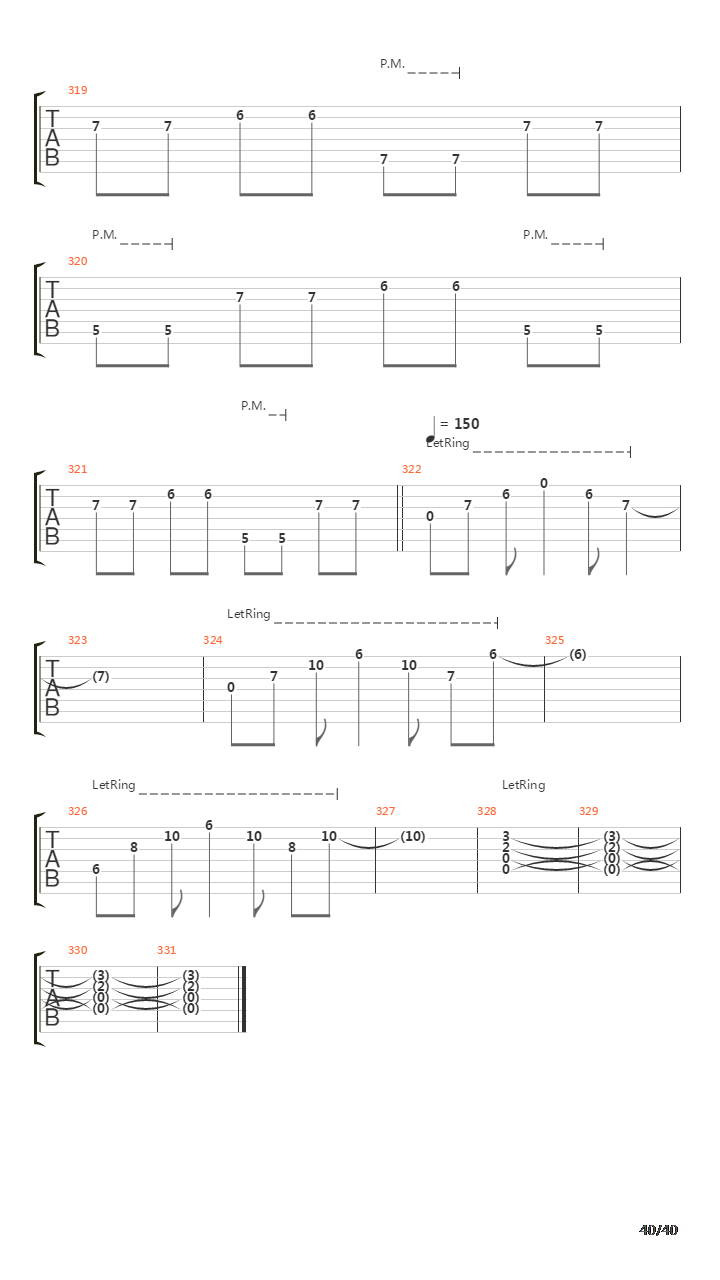 Sermon Of The Seven Suns吉他谱