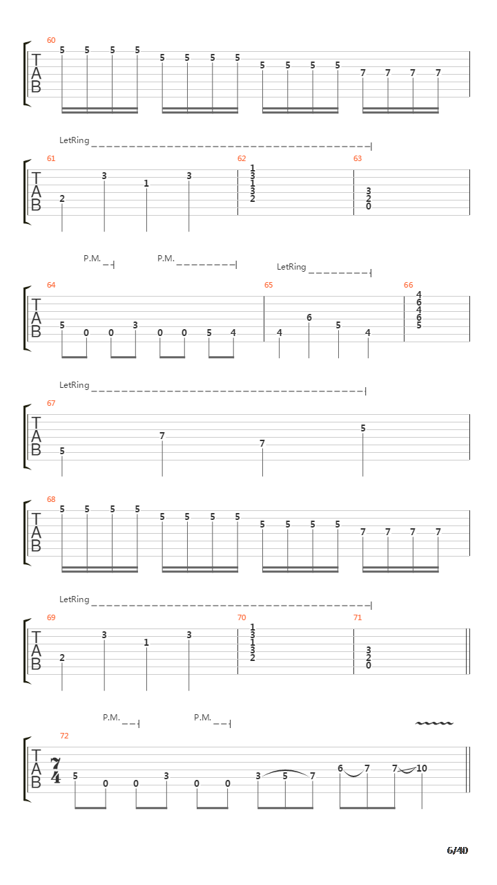 Sermon Of The Seven Suns吉他谱