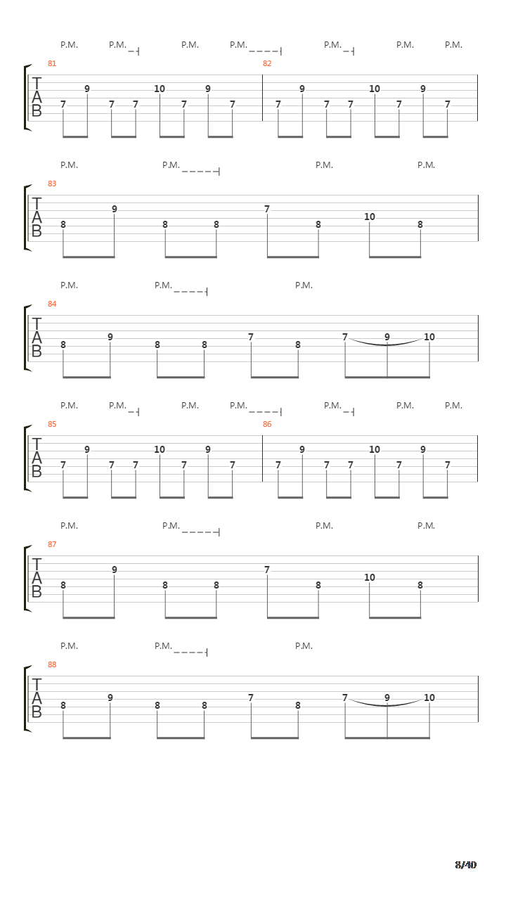 Sermon Of The Seven Suns吉他谱
