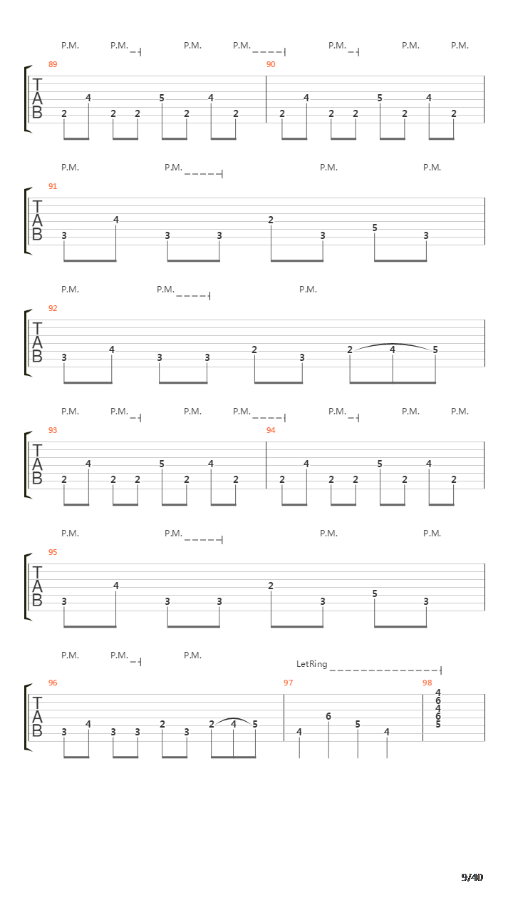 Sermon Of The Seven Suns吉他谱