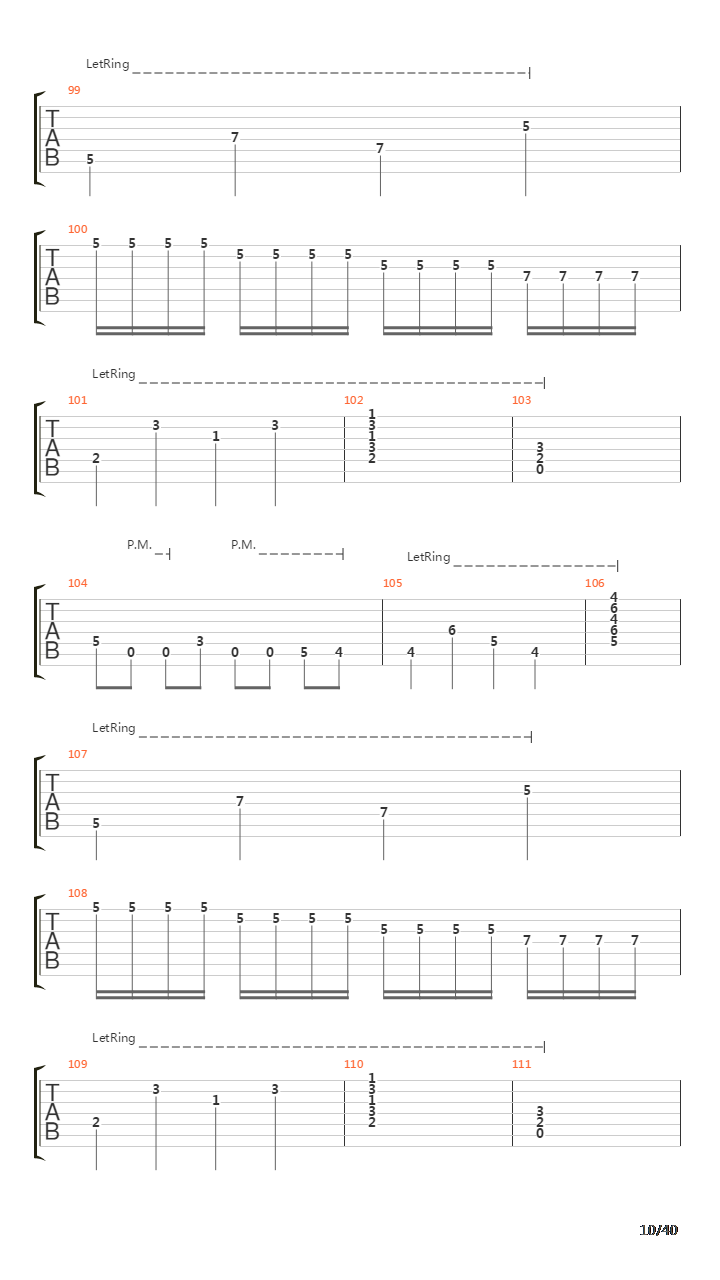 Sermon Of The Seven Suns吉他谱