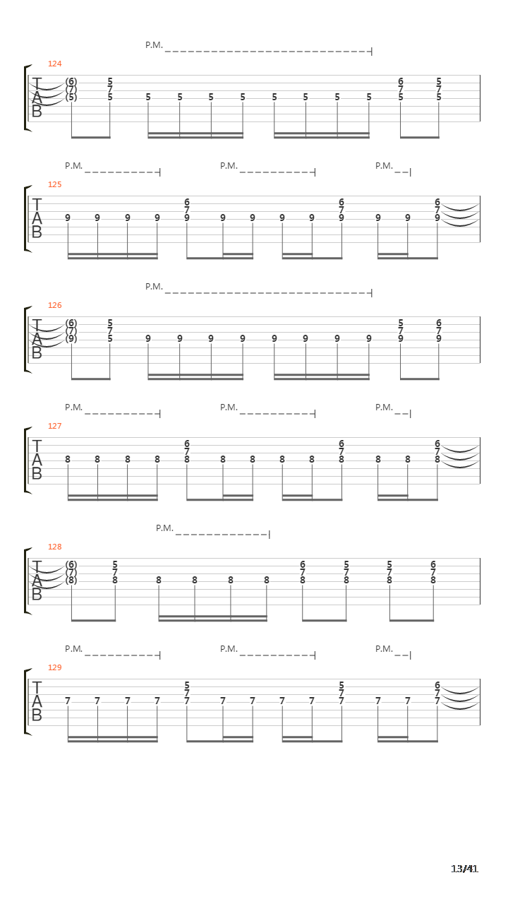 Sermon Of The Seven Suns吉他谱