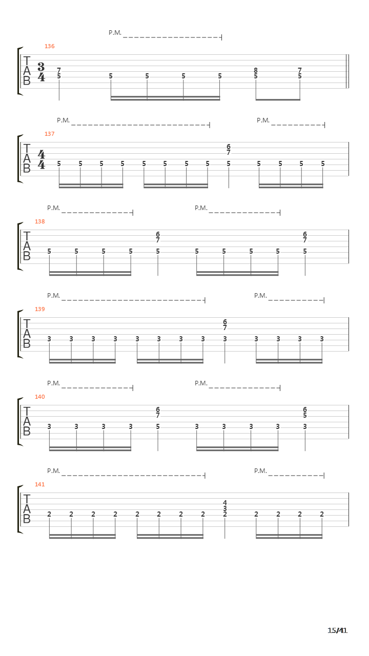 Sermon Of The Seven Suns吉他谱