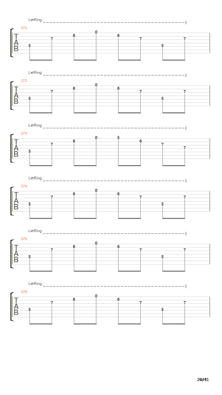 Sermon Of The Seven Suns吉他谱