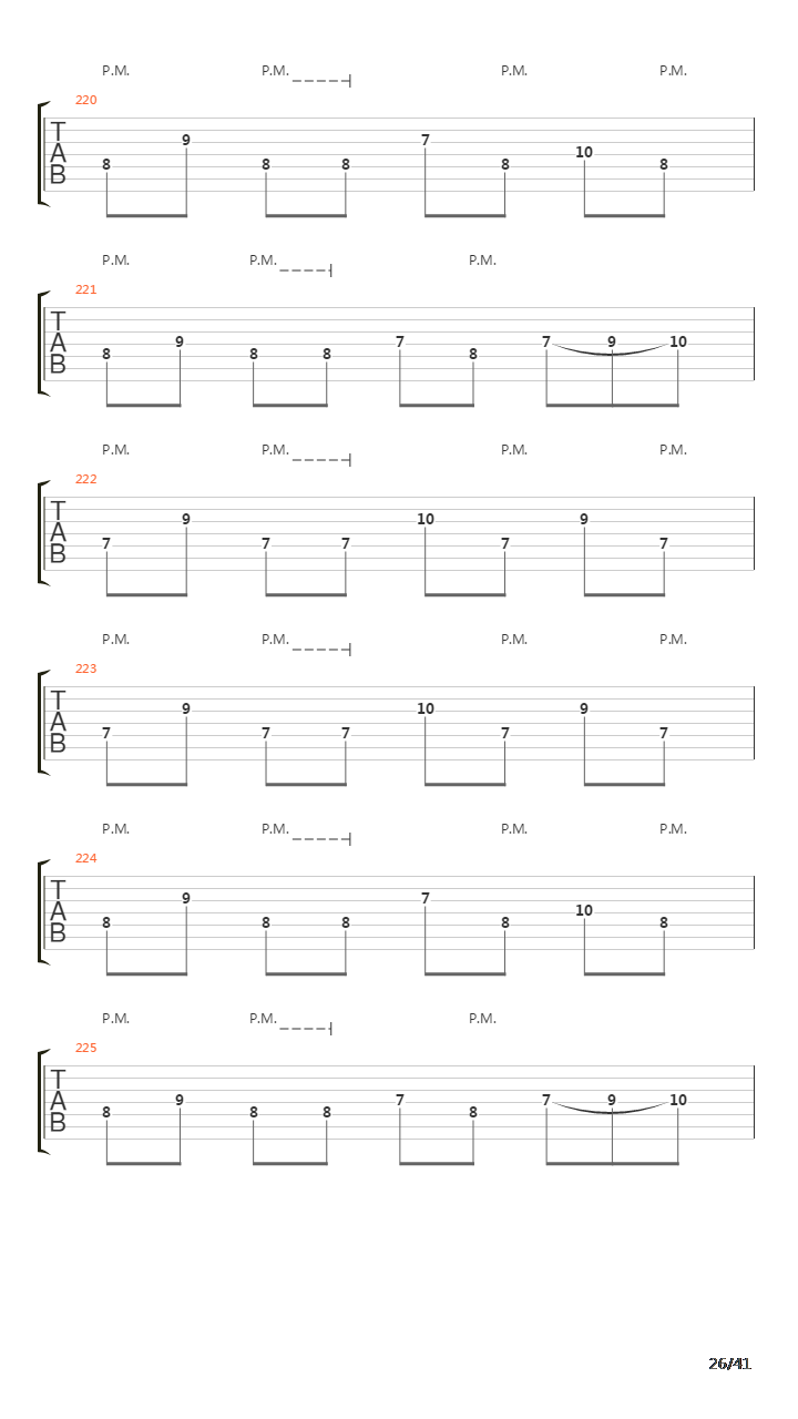 Sermon Of The Seven Suns吉他谱