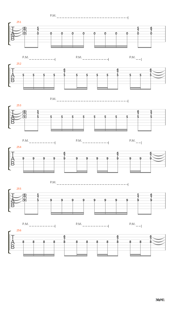 Sermon Of The Seven Suns吉他谱