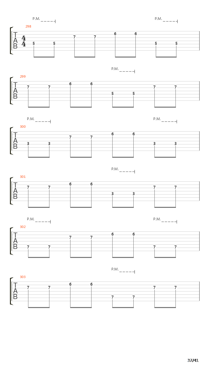 Sermon Of The Seven Suns吉他谱