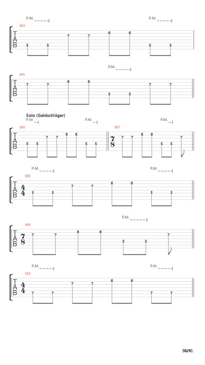 Sermon Of The Seven Suns吉他谱