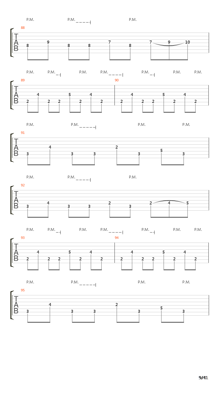 Sermon Of The Seven Suns吉他谱