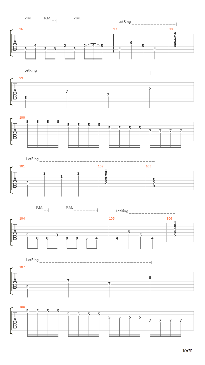 Sermon Of The Seven Suns吉他谱