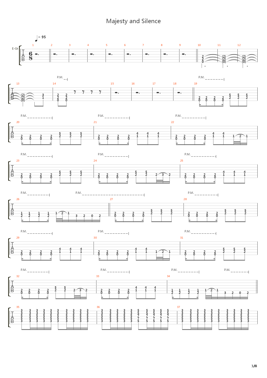 Majesty And Silence吉他谱