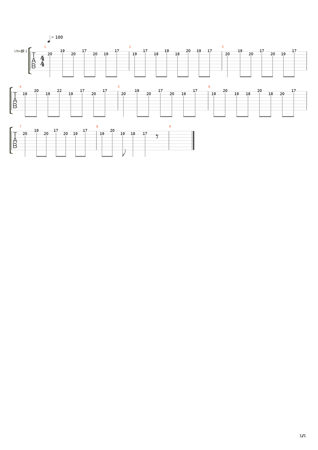 Re-Creation吉他谱