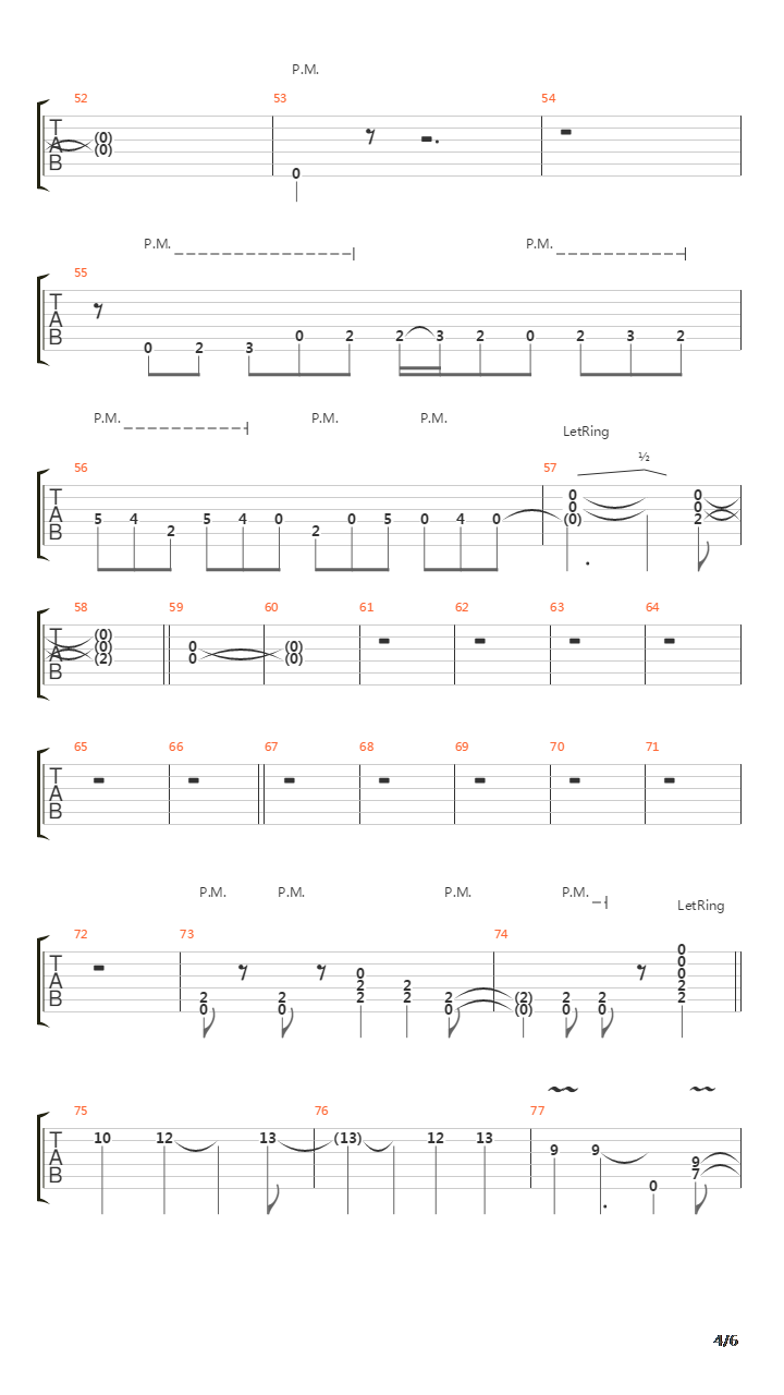 Ode吉他谱