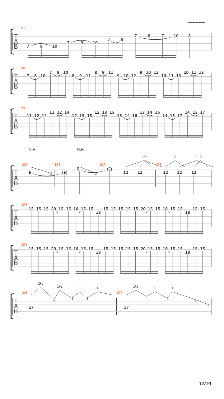 Parricide吉他谱