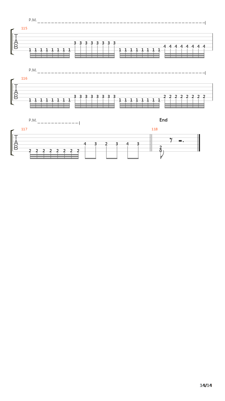 Parricide吉他谱