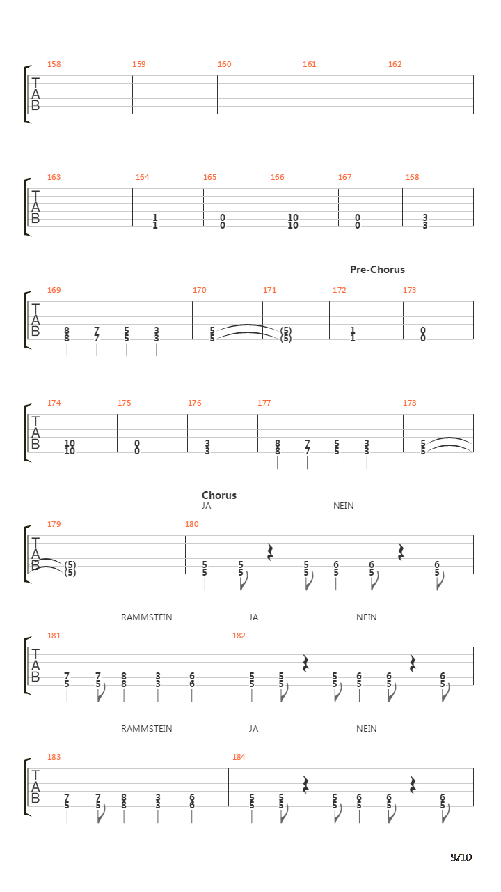 Ramm 4 Rammvier吉他谱