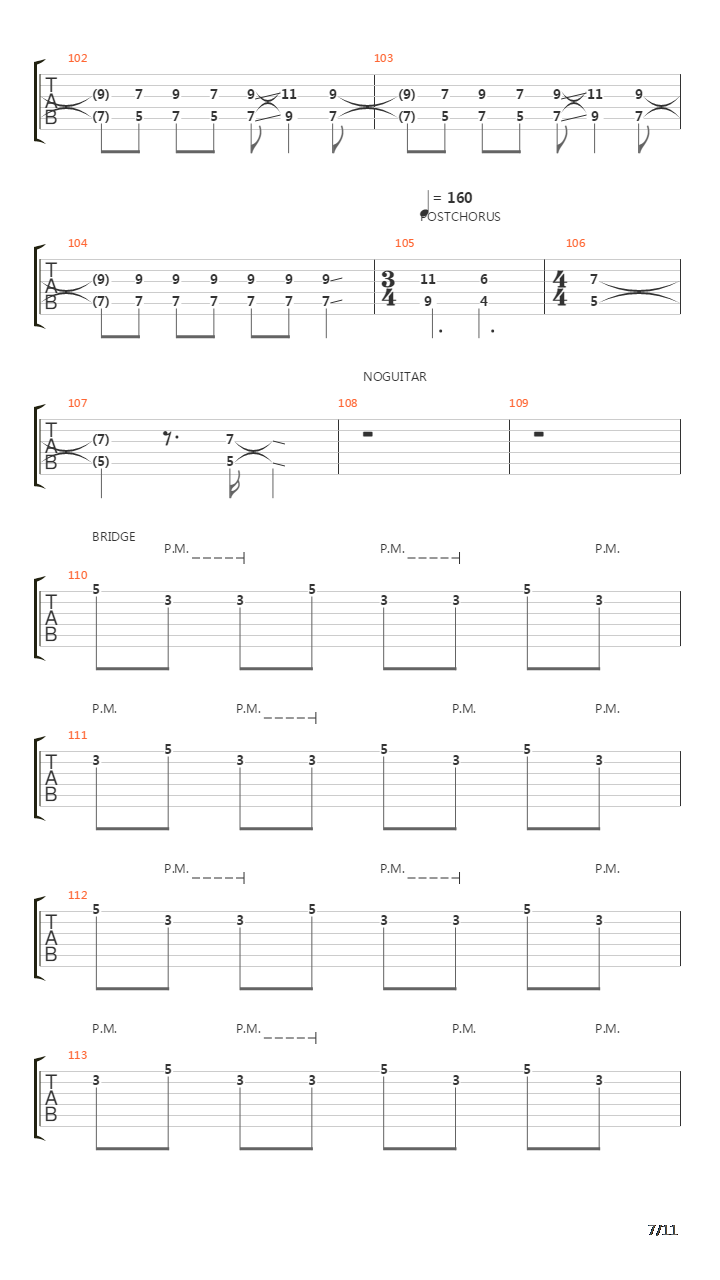 Audience Of One吉他谱