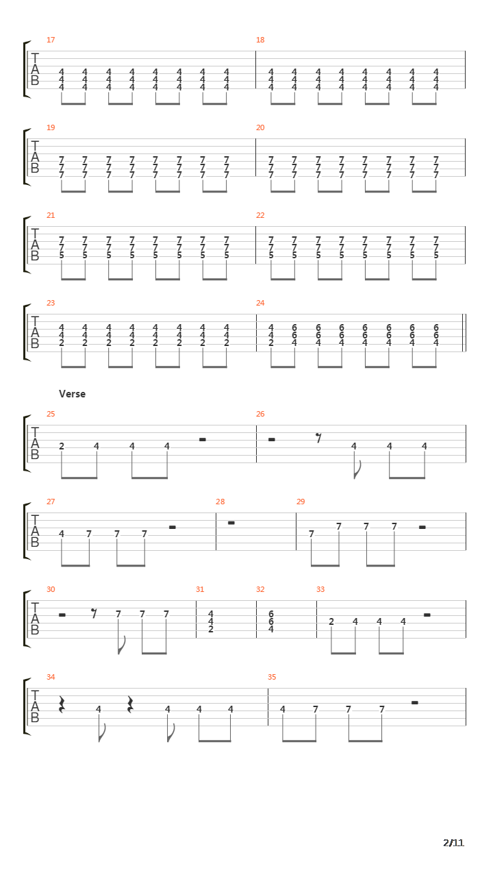 Ix吉他谱