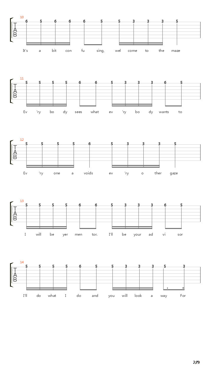 Complaint In The System吉他谱