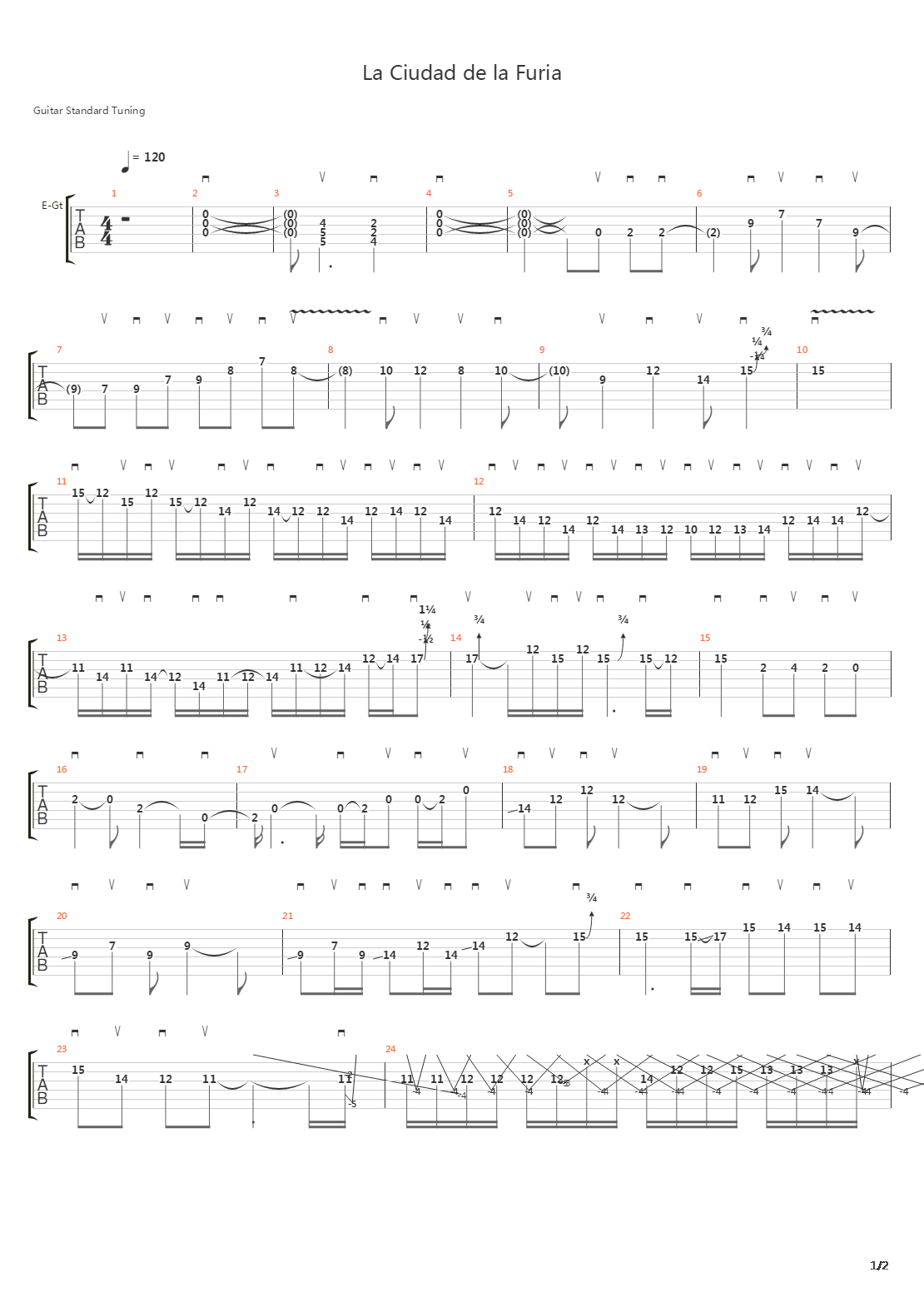 En La Ciudad De La Furia吉他谱