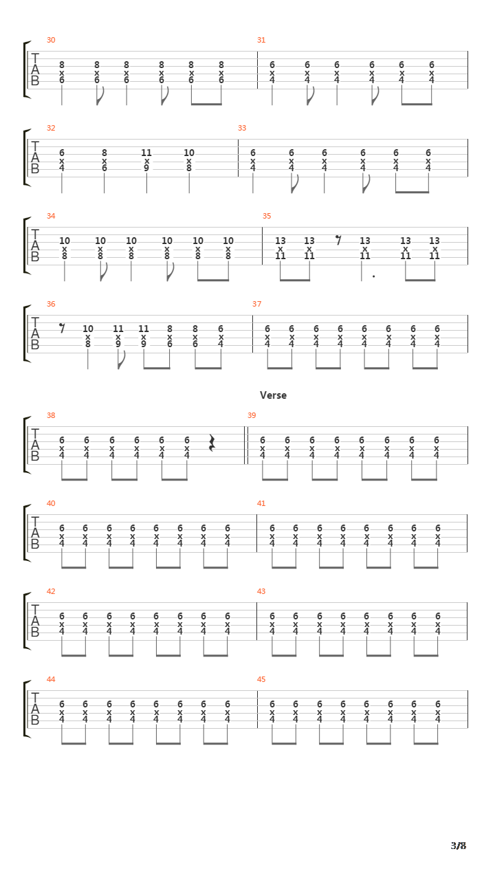 Back And Forth吉他谱