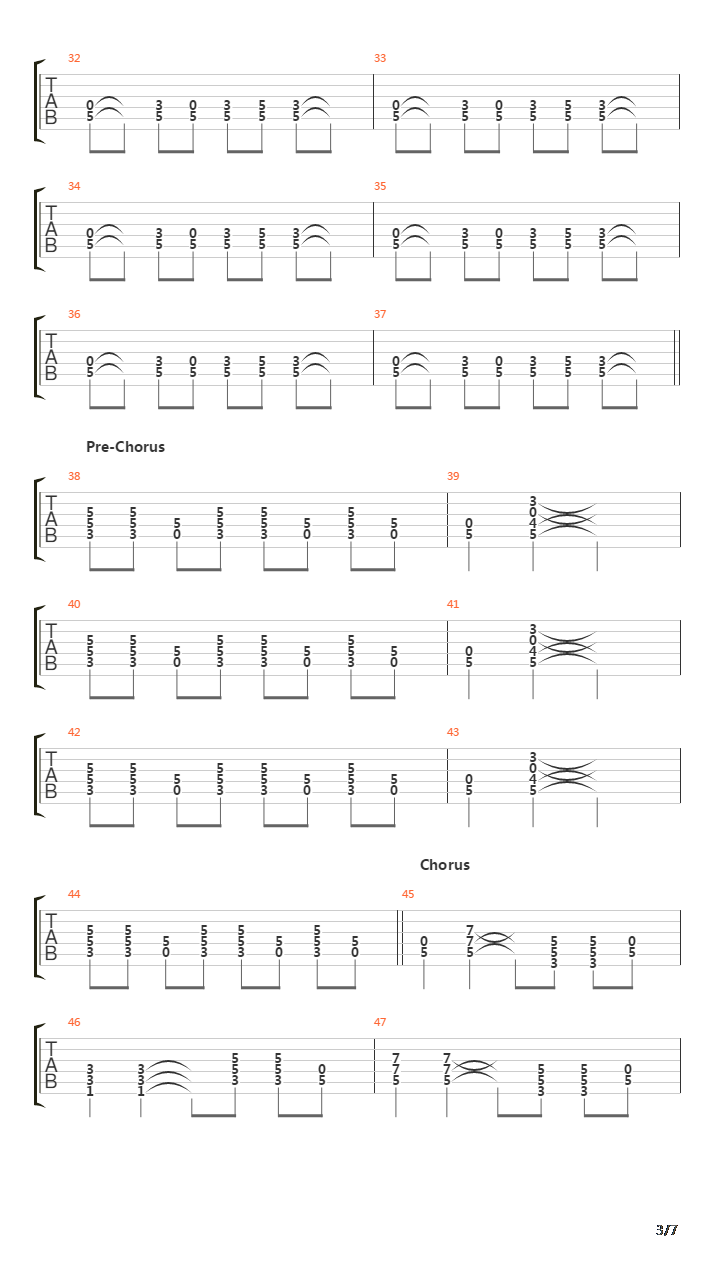 Between The Lines吉他谱