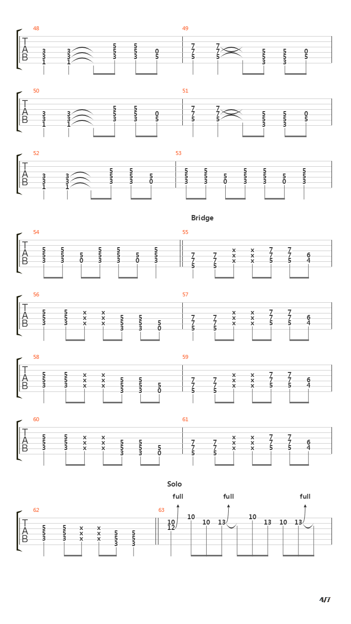 Between The Lines吉他谱