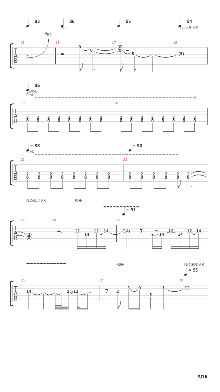 Tribute吉他谱