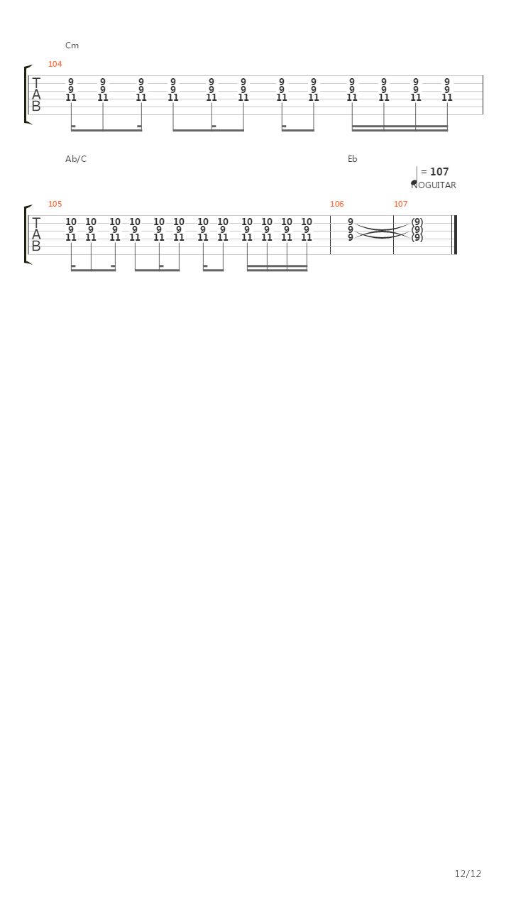 Move Along吉他谱