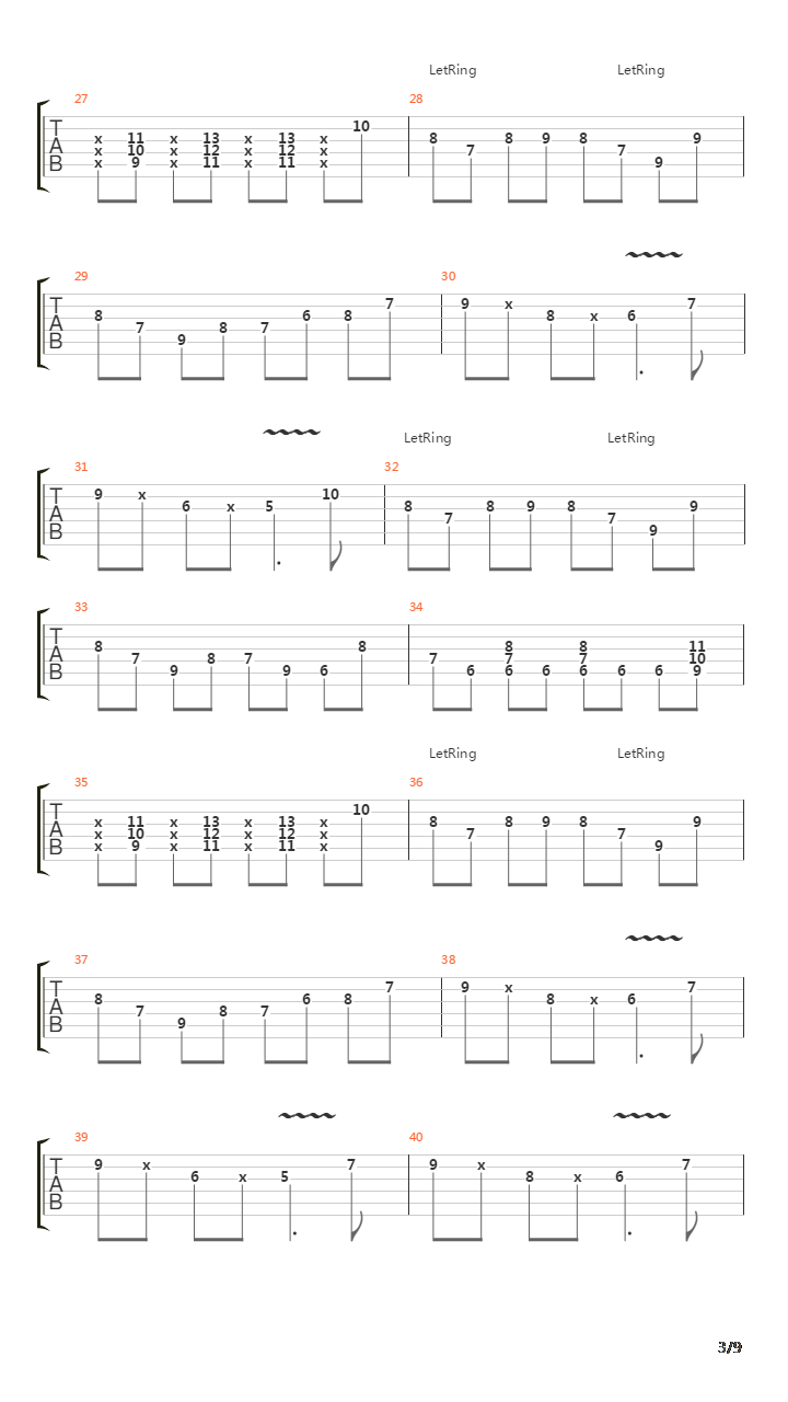 401K吉他谱