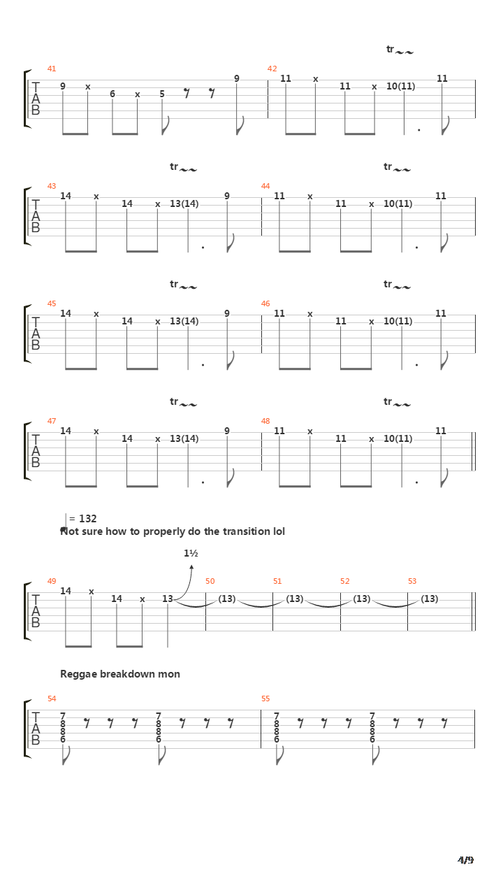 401K吉他谱