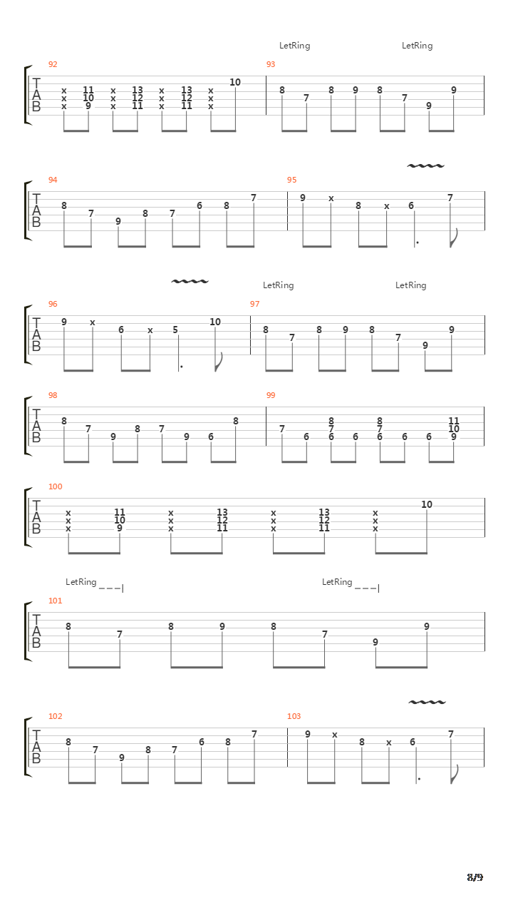 401K吉他谱