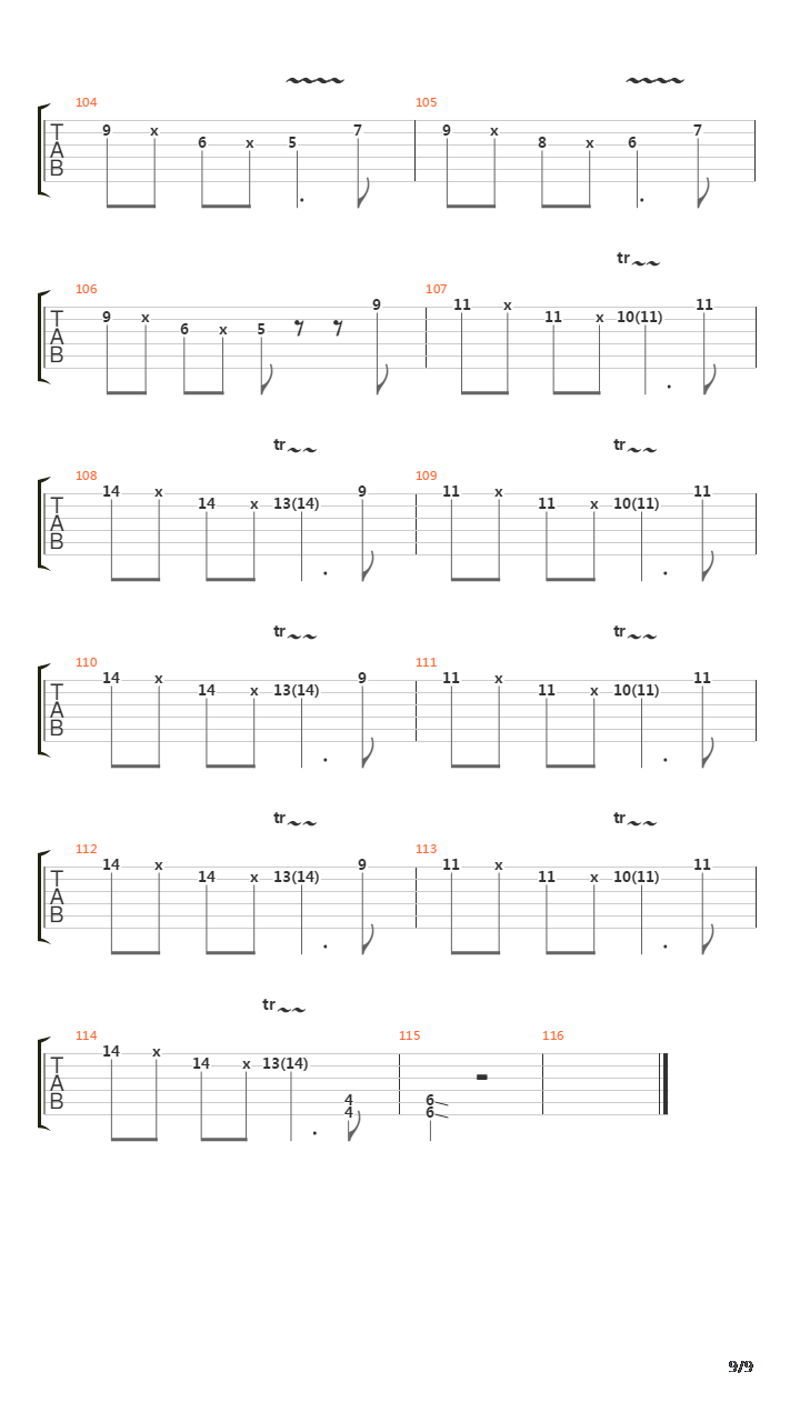 401K吉他谱