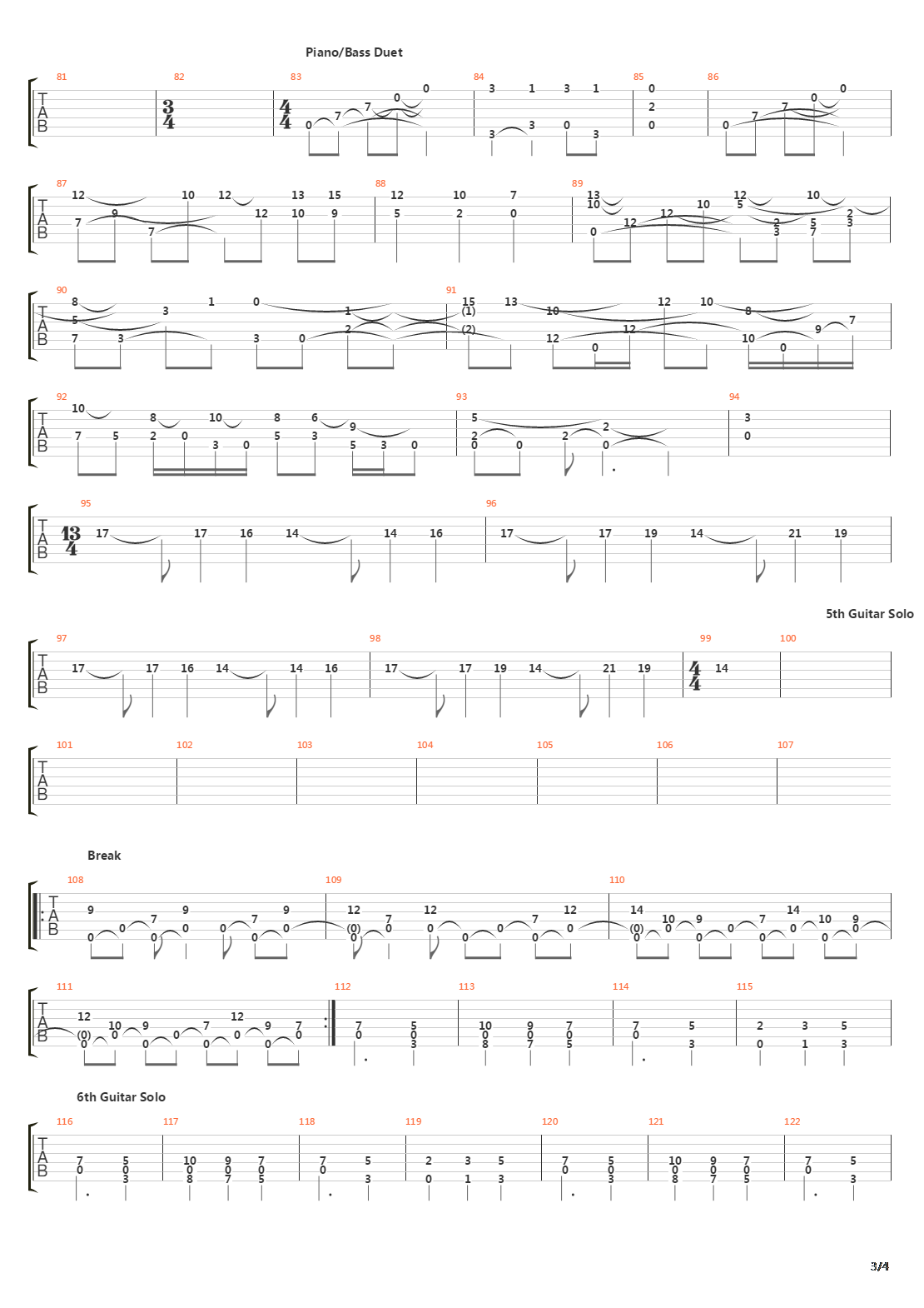 The March Of Sagittarius吉他谱